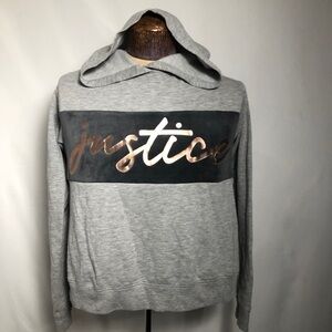 Womens Gray Justice Sweater. Size 14/16